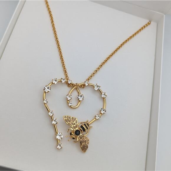 $229 New In Box Elie Top x Zara Limited Edition Bee Necklace - Picture 3 of 8